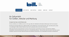 Desktop Screenshot of bill-zelte.de